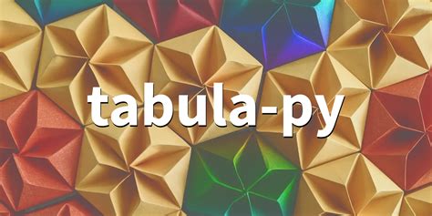 tabula py